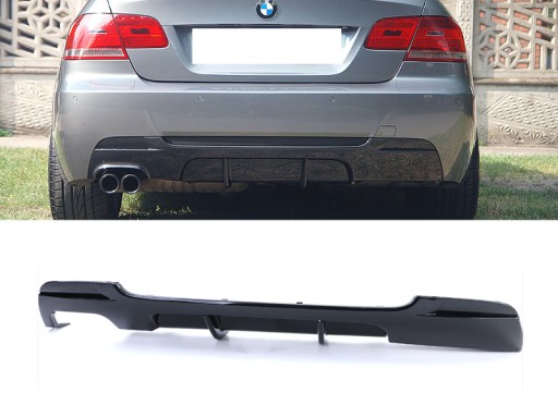 ДИФФУЗОР ЗАДНЕГО БАМПЕРА для BMW E92 E93 M PACK 2007-2013 ГЛЯНЦЕВЫЙ ЧЕРНЫЙ