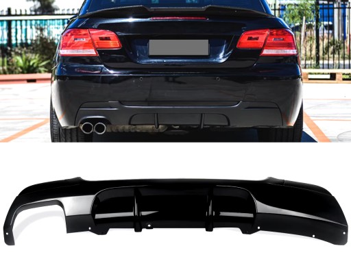 ДИФФУЗОР ЗАДНЕГО БАМПЕРА ДЛЯ BMW E92 E93 M ПАКЕТ 2007-2013 ГЛЯНЦЕВЫЙ ЧЕРНЫЙ