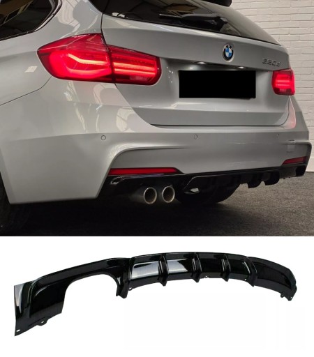 ДИФФУЗОР ЗАДНЕГО БАМПЕРА ДЛЯ BMW F30 F31 M M SPORT ПАКЕТ 2012-2018 ЧЕРНЫЙ