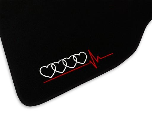 Велюровые коврики для AUDI все модели 4X вышивка