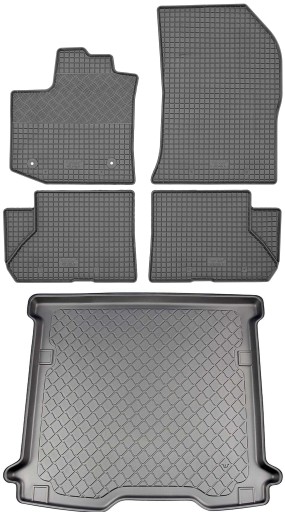 Dacia Dokker VAN 5os 2012 - КОМПЛЕКТ - Коврик в багажник + коврик для ног