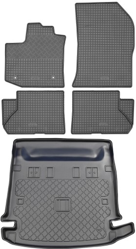 Dacia Lodgy Kombi 7os 2012 - КОМПЛЕКТ - Коврик в багажник + коврик для ног