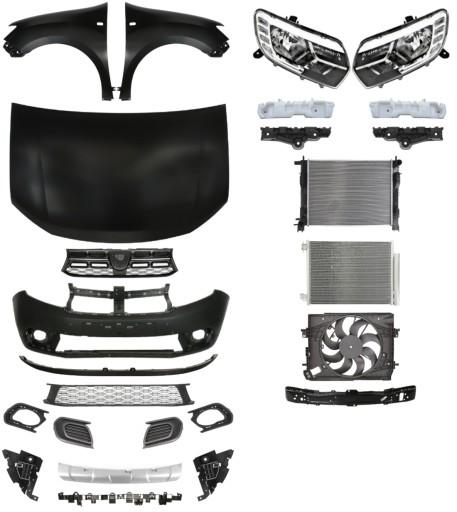 3399 - Dacia Sandero 17- Бампер Ремінь Маска Балка