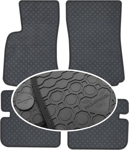 Килимки гумові Daewoo Lanos 1998-2008 PrimeLiner - Чорні