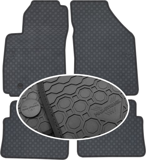 Гумові килимки Daewoo Nubira J200 2003-2009 PrimeLiner - Чорні