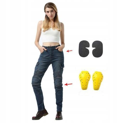 Жіночі МОТО ДЖИНСИ БРЮКИ сині