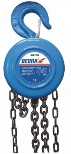 Dedra DED7903 цепная лебедка 2T 3m