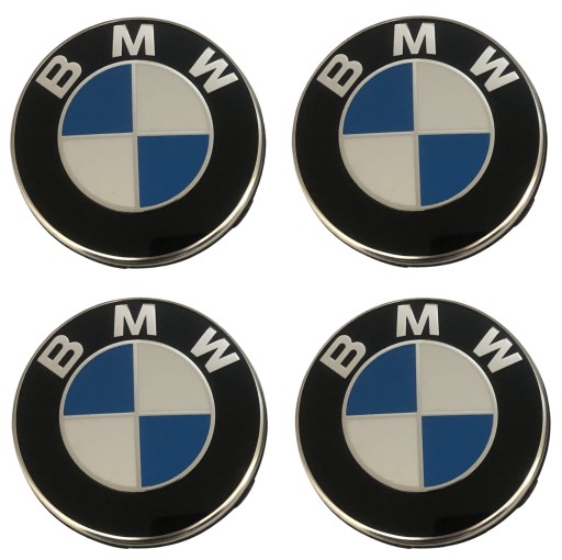 Колпаки на колеса BMW, 4 шт. КРЫШКА, КРЫШКИ, АЛЮМИНИЙ, КОМПЛЕКТ