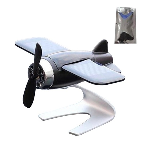 Украшения для автомобиля Вращающийся небольшой самолет на солнечной батарее