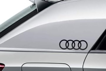 Декоративная фольга для значка Audi Black Rings