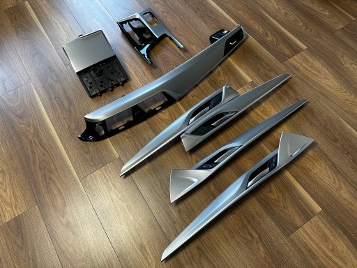 Декоративные молдинги BMW 5 серии G30 G31 алюминиевый матовый комплект