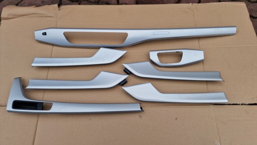 Декори, декоративні планки, Audi A4 B9 S-Line, алюміній, комплект, Європа