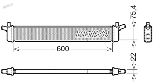 Denso DRM50136 Радіатор, система охолодження двигуна