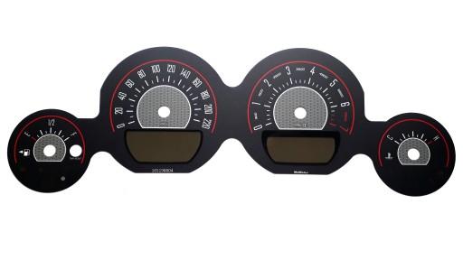 Dodge Challenger SRT 11-14 миль / ч км / ч dials