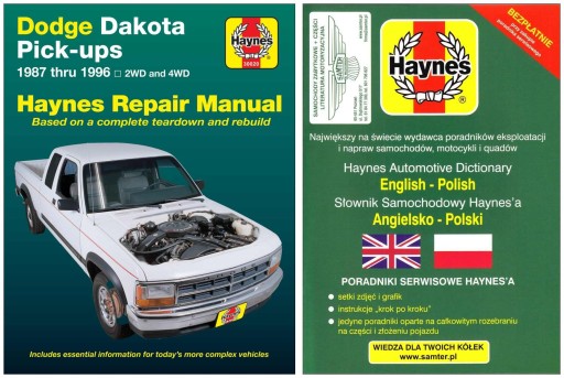 Dodge Dakota Pick-up (1987-1996) Haynes керівництво по ремонту + БЕЗКОШТОВНО 24 години
