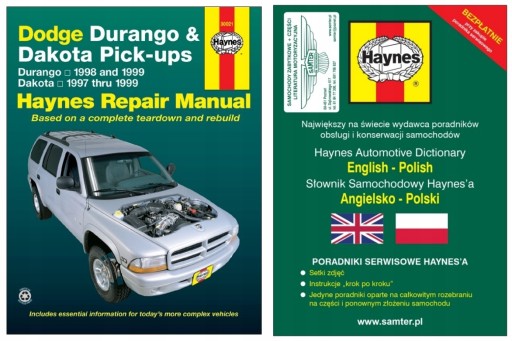 Керівництво по ремонту Dodge Durango & Dakota Pick-up (1997-1999) + БЕЗКОШТОВНО 24 год.