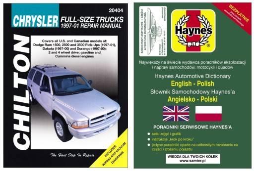 Керівництво по ремонту Dodge Durango Dakota Ram 1500 2500 3500 1997-2001 + БЕЗКОШТОВНО 24 години