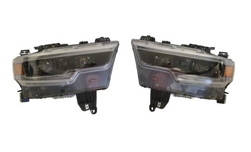 Dodge RAM 1500 5 V LIMITED LONGHORN Full Led - Dodge RAM 1500 5 V LIMITED LONGHORN Full Led Lamp Front Lamps ЧОРНІ 19-24