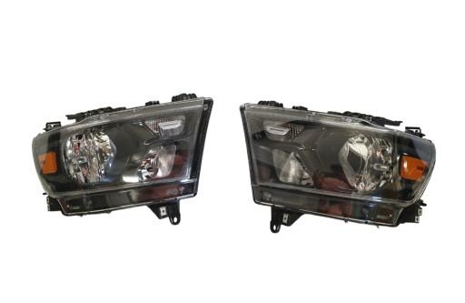 DODGE RAM 1500 5 V LAMPA ZWYKŁA CZARNA - Dodge RAM 1500 5 V Lamp Lamps Front Left Right PLAIN BLACK 19-24