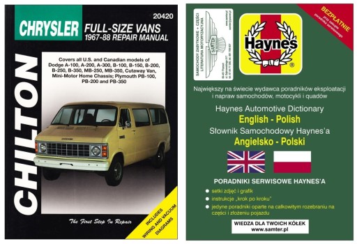 Dodge Ram Van Plymouth A100-B350 (1967-1988) керівництво по ремонту + БЕЗКОШТОВНО 24 год.