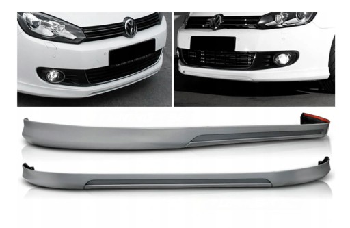 VW Golf 6 VI Спойлер Votex на штатний бампер ABS