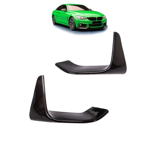 Вставка в передний бампер BMW 4 (F32, F82) Coupe 2013 - 2021 г. (карбон)