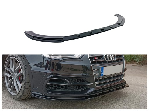Хоккейный диффузор на передний бампер для AUDI A3 8V III 2013-2016 HB