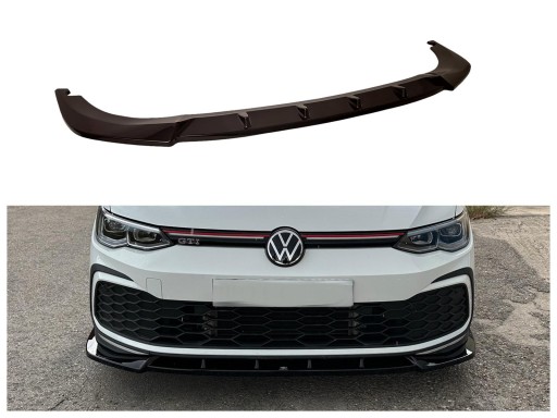Губа переднего бампера хоккейная, диффузор для VW GOLF CD VIII 2019- HB