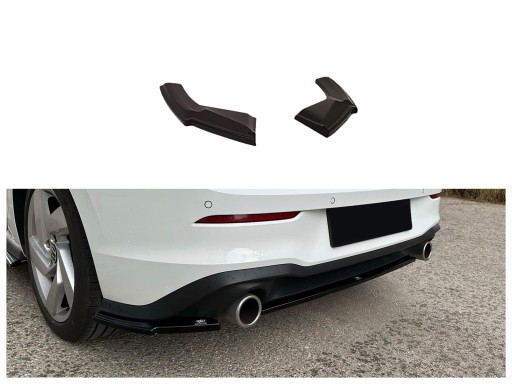 Гумовий дифузор заднього бампера для VOLKSWAGEN GOLF CD VIII 2019- HB