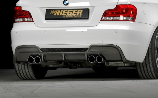 Накладка заднього бампера, дифузор, спліттер, спойлер BMW 1 E82 E88 2007-2011