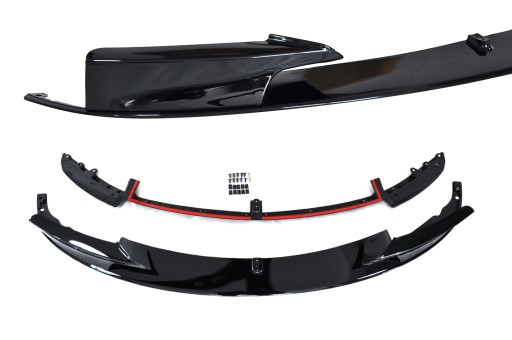 Розширення бампера F30 MPerformance, чорний глянсовий спойлер з посиленням!