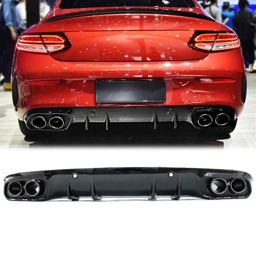 Накладка на бампер дифузор Мерседес А205 С205 С43