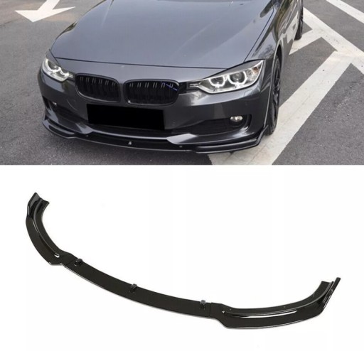 РАЗДЕЛИТЕЛЬ ПЕРЕДНЕГО БАМПЕРА ГЛЯНЦЕВЫЙ ЧЕРНЫЙ ДЛЯ BMW F30 F31 2013-2019