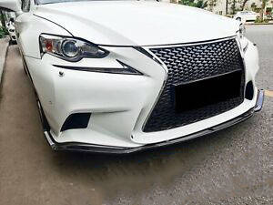 Юбка переднего бампера Lexus IS F 14-16 Glossy Black TUNING SPORT