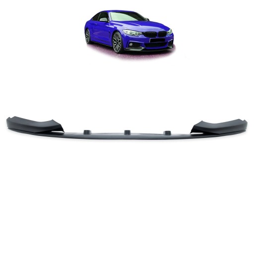 Накладка на передній бампер BMW 4 (F32, F82) Coupe 2013 - 2021 тип М пакет