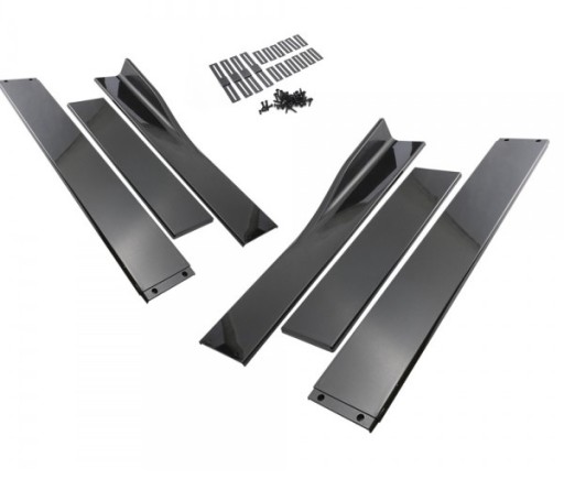 Вставки в боковые пороги элеронов, 6 шт. CARBON