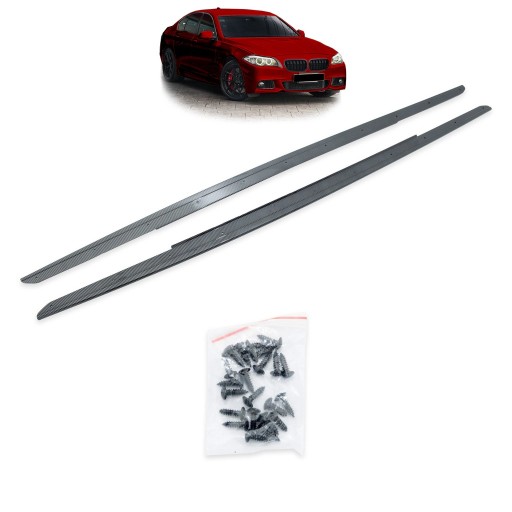 Карбоновые накладки на пороги для BMW 5 (F10) Седан 2009 - 2016 Пакет M style