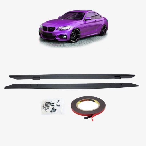 Боковые юбки для BMW 2 (F22, F87) купе 2012 г. - пакет M style