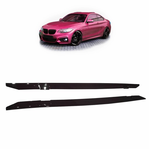 Боковые юбки для BMW 2 (F22, F87) купе 2012 г. - пакет M style