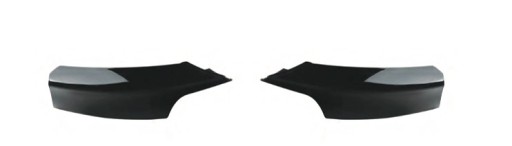 Накладки на бампер BMW 3 (F30, F80) Седан 2012-2019 гг., черный глянцевый