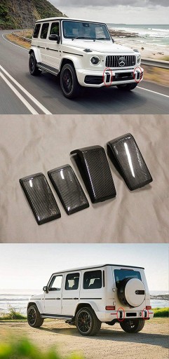 Карбоновые накладки на бампер Mercedes G-Class W464