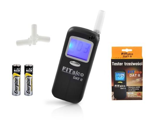 Точный алкотестер FitAlco Dat II + 5 ЖК-мундштуков