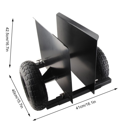 Транспортная тележка массой 600 фунтов с регулируемой стальной тележкой и 10-дюймовыми колесами.