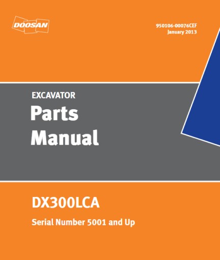 950106-00076CEF - Руководство по запчастям Doosan DX300LCA