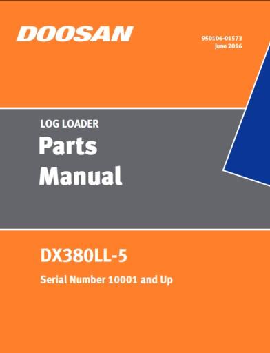 950106-01573 - Doosan DX380LL-5 Інструкція по запчастинах