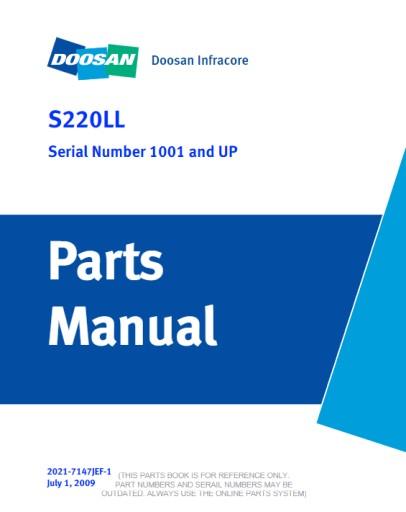 2021-7147JEF-1 - Руководство по запчастям Doosan S220LL