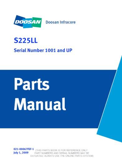 021-00067FEF-1 - Руководство по запчастям Doosan S225LL