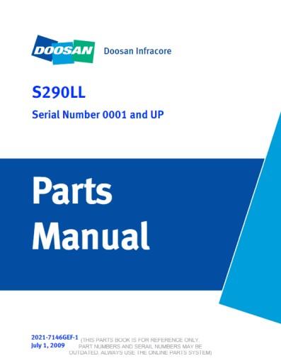 2021-7146GEF-1 - Руководство по запчастям Doosan S290LL