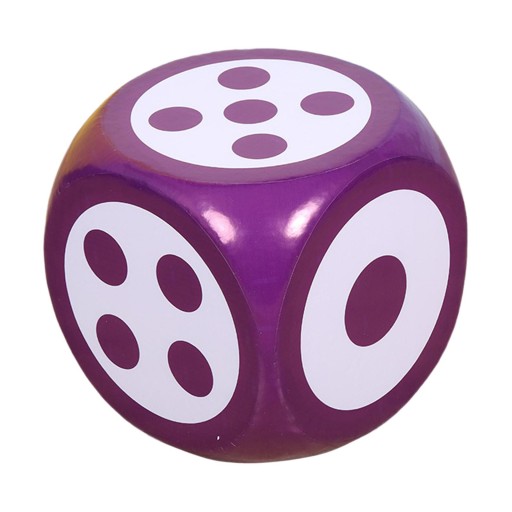 Dot Dice Foam Dot DICE Square Playing Games violet