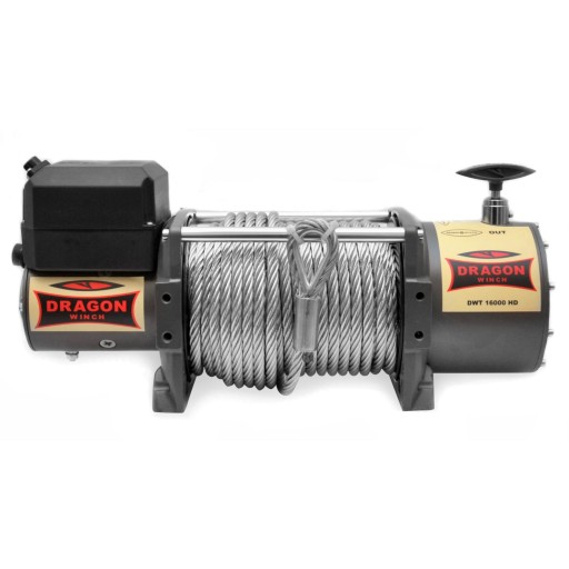 Електрична лебідка Dragon Winch 24V 16000 фунтів 7257 кг сталевий трос